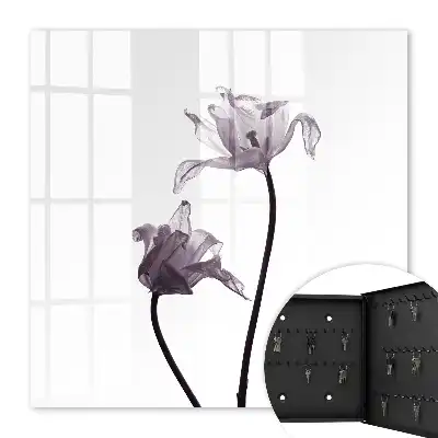 Fleurs minimalistes sur fond clair
