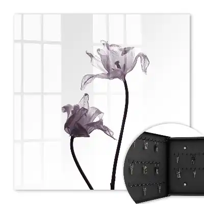 Fleurs minimalistes sur fond clair