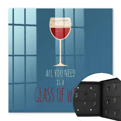 Verre à vin avec inscription inspirante
