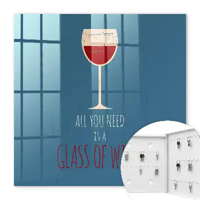 Verre à vin avec inscription inspirante