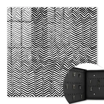 Lignes de contraste dynamiques en zigzag
