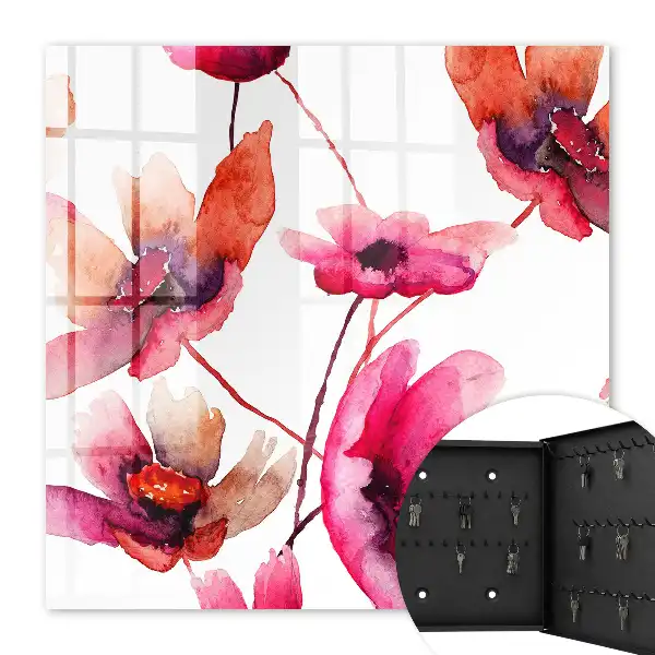 Fleurs à l'aquarelle dans des tons délicats