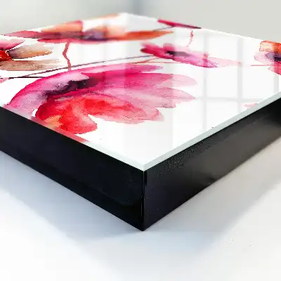 Fleurs à l'aquarelle dans des tons délicats