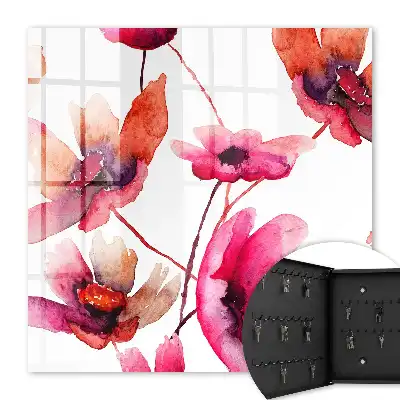Fleurs à l'aquarelle dans des tons délicats