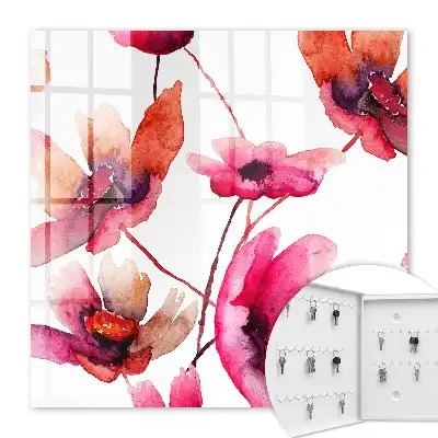 Fleurs à l'aquarelle dans des tons délicats