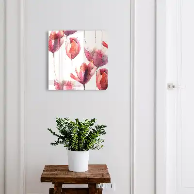 Bouquet de tulipes rouges et roses