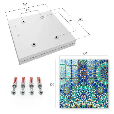 Motifs géométriques en mosaïque