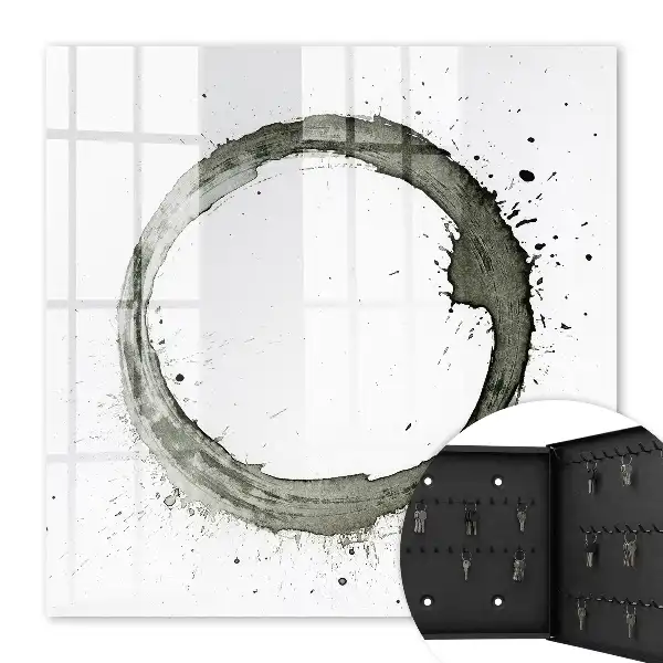 Cercle Zen avec motif d'éclaboussures de peinture