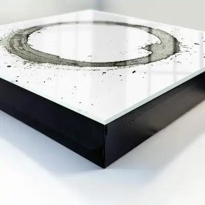 Cercle Zen avec motif d'éclaboussures de peinture