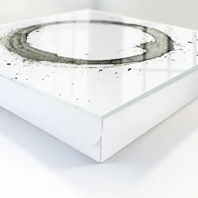 Cercle Zen avec motif d'éclaboussures de peinture