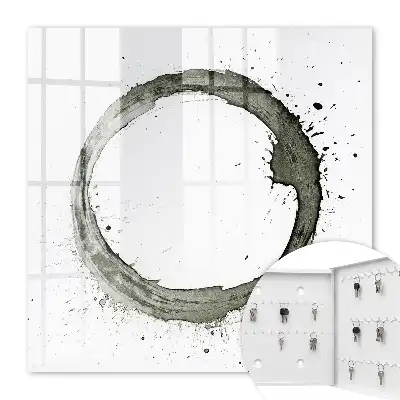 Cercle Zen avec motif d'éclaboussures de peinture