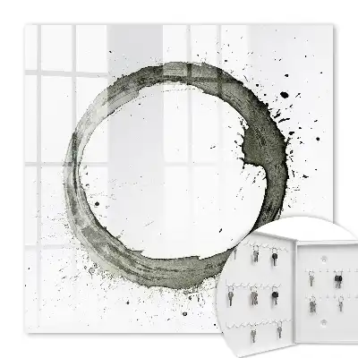 Cercle Zen avec motif d'éclaboussures de peinture