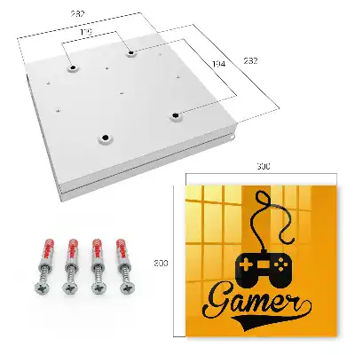 Manette de jeu avec inscription orange