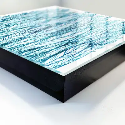 Élégance feuillue bleue