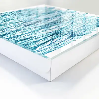 Élégance feuillue bleue