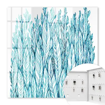 Élégance feuillue bleue