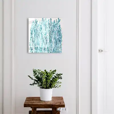 Élégance feuillue bleue