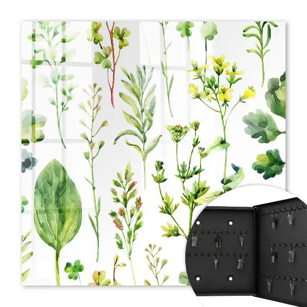 Tableau décoratif motif plantes style aquarelle