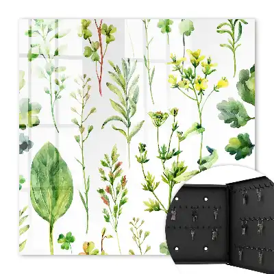 Tableau décoratif motif plantes style aquarelle