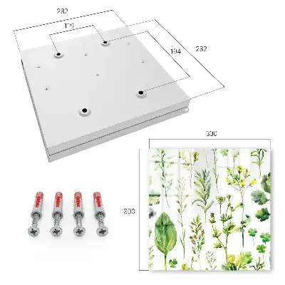 Tableau décoratif motif plantes style aquarelle