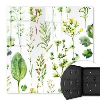 Tableau décoratif motif plantes style aquarelle