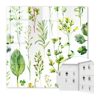 Tableau décoratif motif plantes style aquarelle