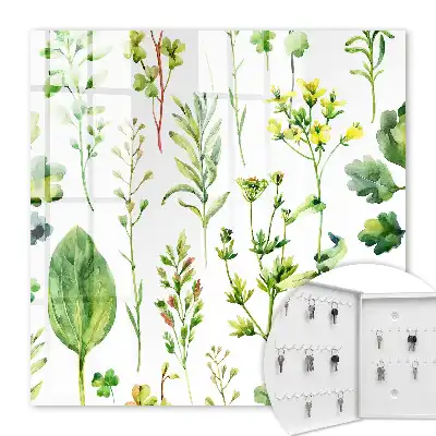 Tableau décoratif motif plantes style aquarelle