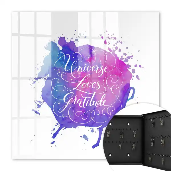 L'univers aime la gratitude en violet