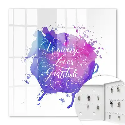 L'univers aime la gratitude en violet