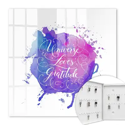 L'univers aime la gratitude en violet