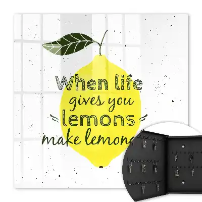 Motif citron de style artisanal