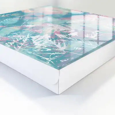 Feuilles pastel sur fond délicat