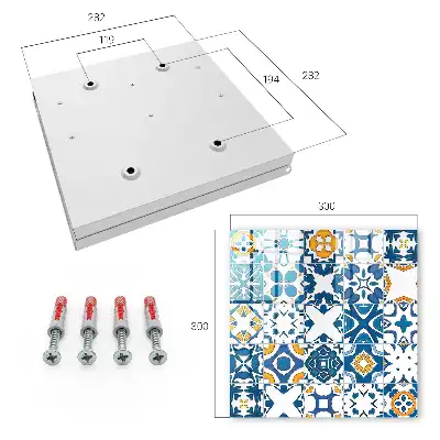 Motifs géométriques à contraste jaune