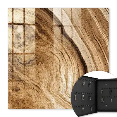 Décoration murale Vagues de bois élégance de la paix