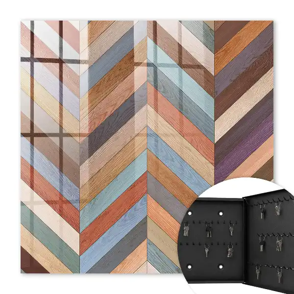 Motif à chevrons dans des tons naturels