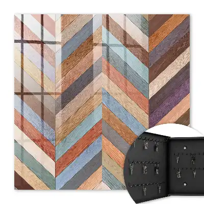 Motif à chevrons dans des tons naturels