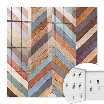 Motif à chevrons dans des tons naturels