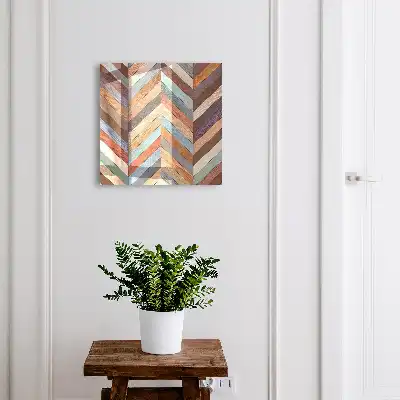 Motif à chevrons dans des tons naturels