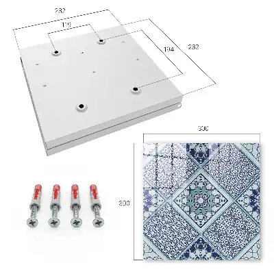 Motif géométrique dans des tons de bleu