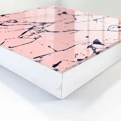 Mosaïque en marbre à motifs de lignes noires