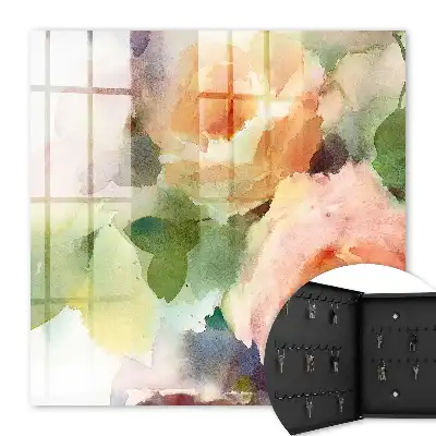 Motif floral aux couleurs pastel