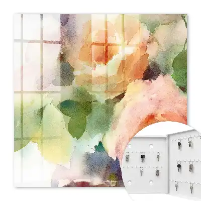 Motif floral aux couleurs pastel