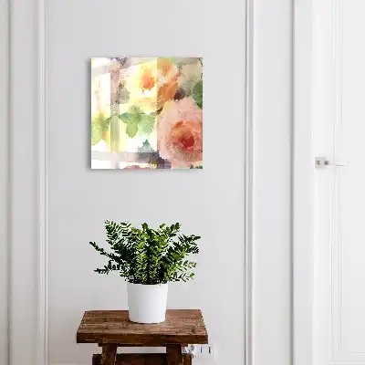 Motif floral aux couleurs pastel