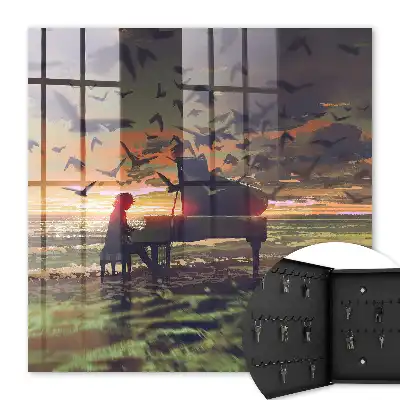 Tableau L'harmonie de la nature au coucher du soleil