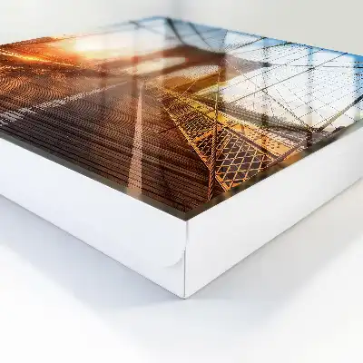 Le soleil couchant crée une symétrie