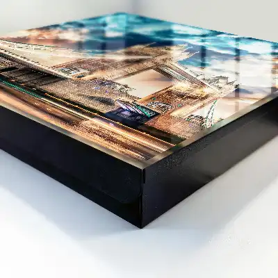 Tableau paysage urbain nuageux