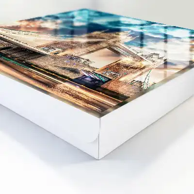 Tableau paysage urbain nuageux