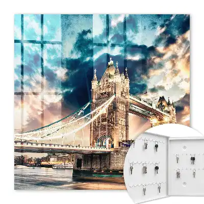 Tableau paysage urbain nuageux