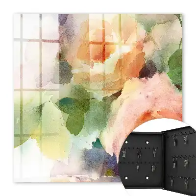 Fleurs à l'aquarelle aux couleurs subtiles