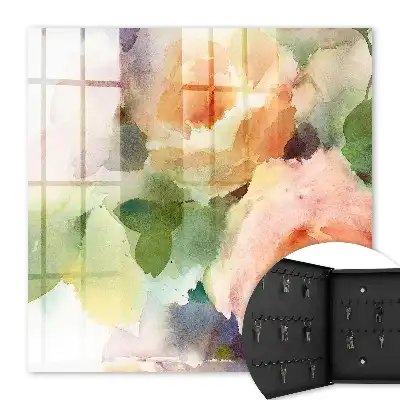 Fleurs à l'aquarelle aux couleurs subtiles